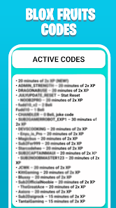 Blox Fruits Codes 2